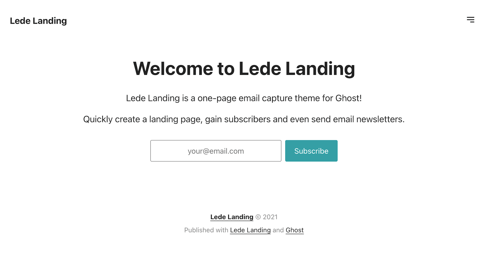Lede Landing Docs