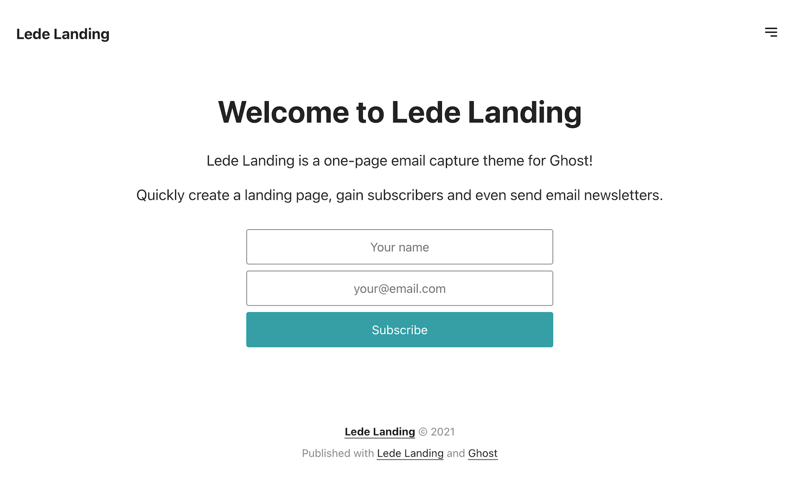 Lede Landing Docs